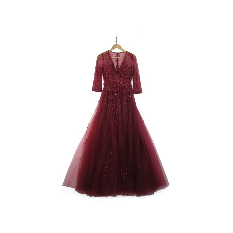 Jovani Small Red Ball Gown Prom Dress Womenswear | Preloved