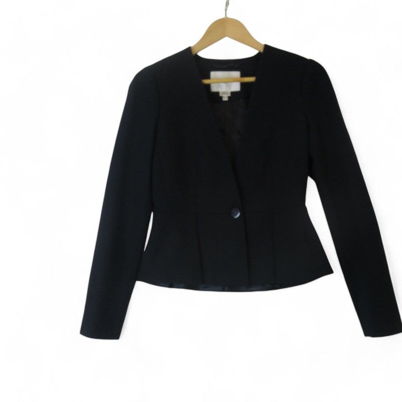 L K Bennett UK 8 Navy Blue Suit Jacket Womenswear | Preloved