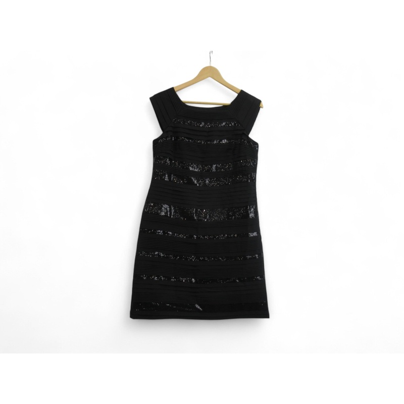 Monsoon Shift Dress UK 12 Black Polyester Womenswear | Preloved