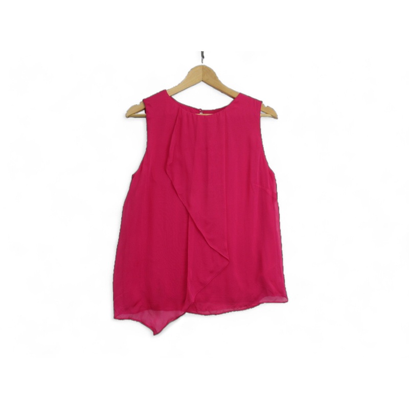 Phase Eight UK 12 Pink Drape Blouse Womenswear | Preloved