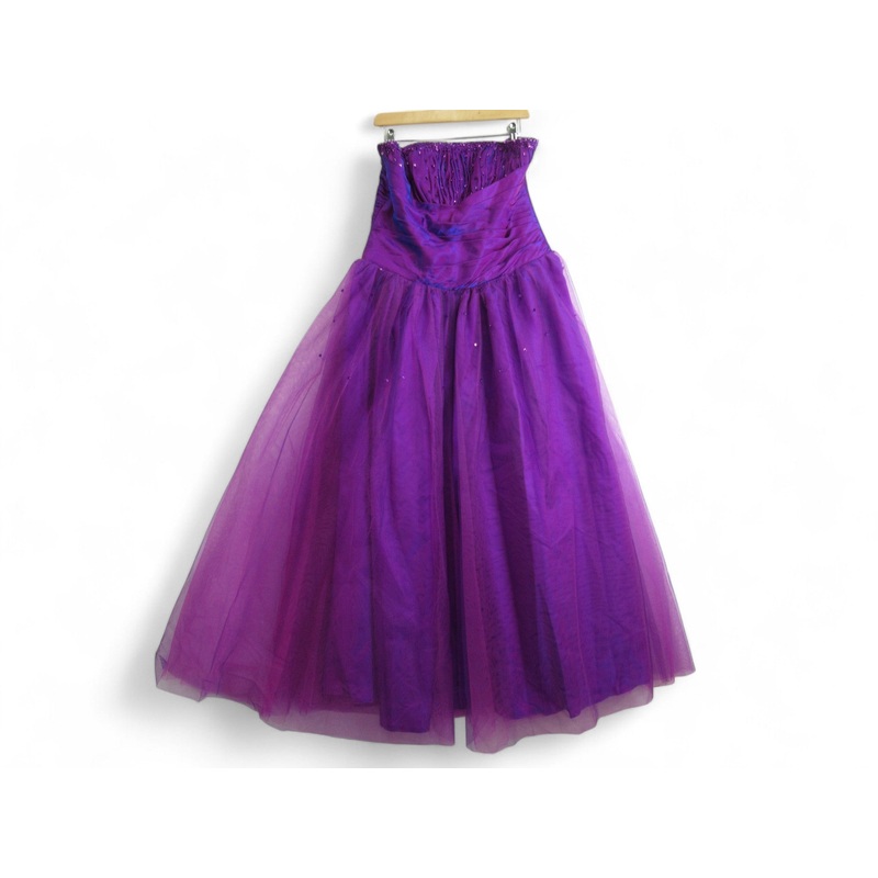 Prom Dress Small Purple Chiffon Bridesmaid Womenswear | Preloved