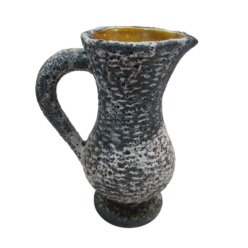 Puy Mary Pitcher Jug Volcanic Design Grey 9.5 Vintage | Preloved