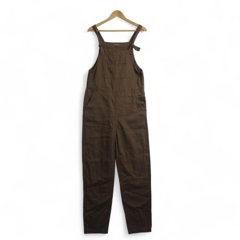 Seasalt Cornwall UK 8 Tall Brown Jumpsuit Womenswear | Preloved