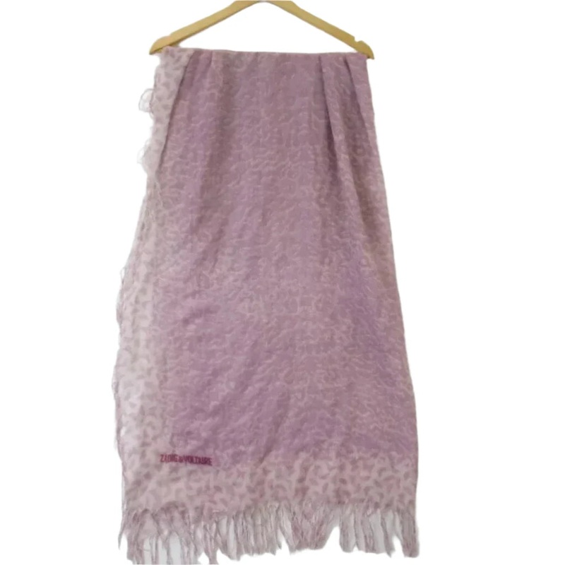 Zadig & Voltaire 45×45 Pink Scarf Shawl Womenswear | Preloved