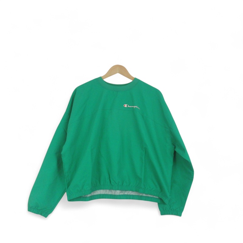 Champion Medium Green Oversized Sweatshirt Top Womenswear | Preloved
