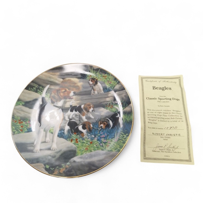 Classic Sporting Dogs Beagles Robert Christie Collector Plate | Preloved