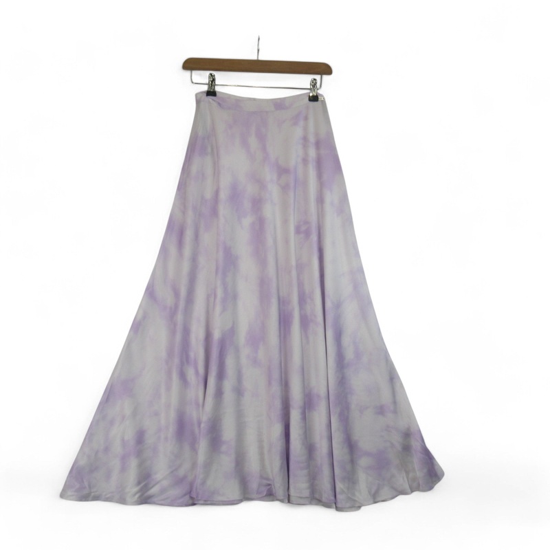 Guess UK 6 Lilac Satin Viscose Skirt Womenswear | Preloved