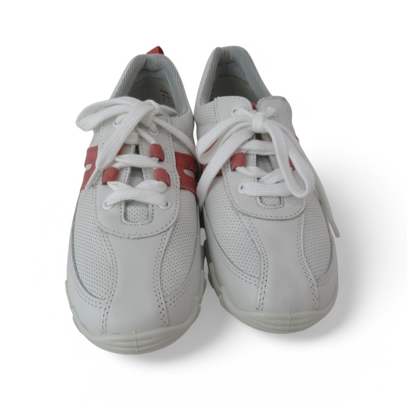Hotter Trainer UK 5 White Pink Leather Womenswear | Preloved