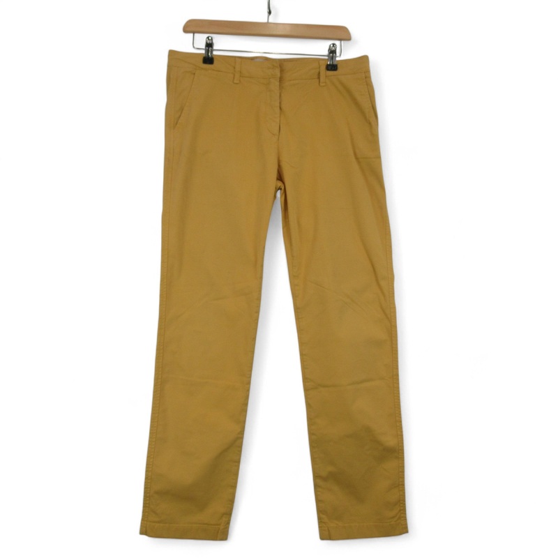 Jigsaw UK 14 Mustard Yellow Trousers Womenswear | Preloved