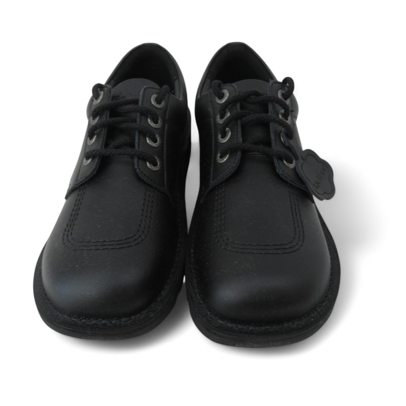 Kickers Leather Shoes UK 10 Black Menswear | Preloved