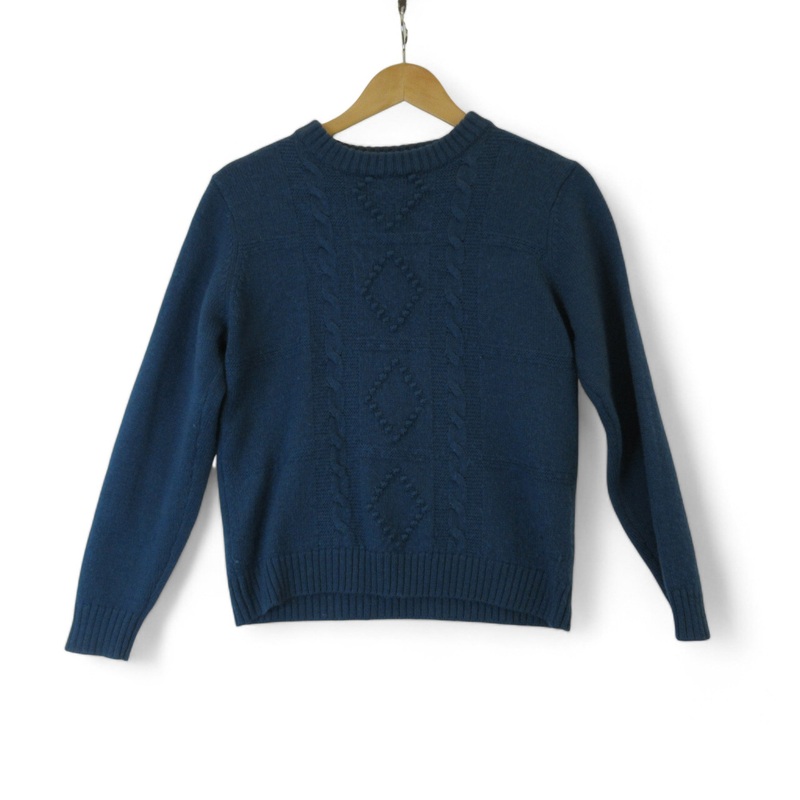 Lady Laura Ireland Small Blue Vintage Jumper Womenswear | Preloved