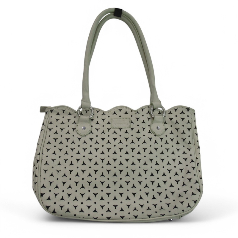 Lulu Guinness Shoulder Bag Cream Leather Womenswear | Preloved