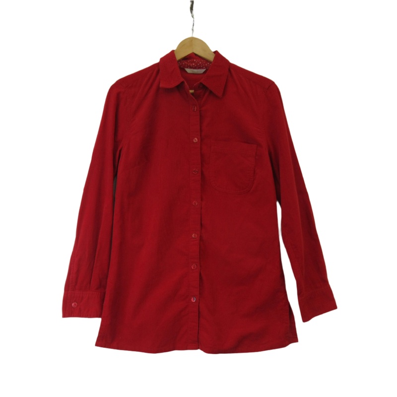 Marks & Spencer Shirt UK 8 Red Cord Womenswear | Preloved