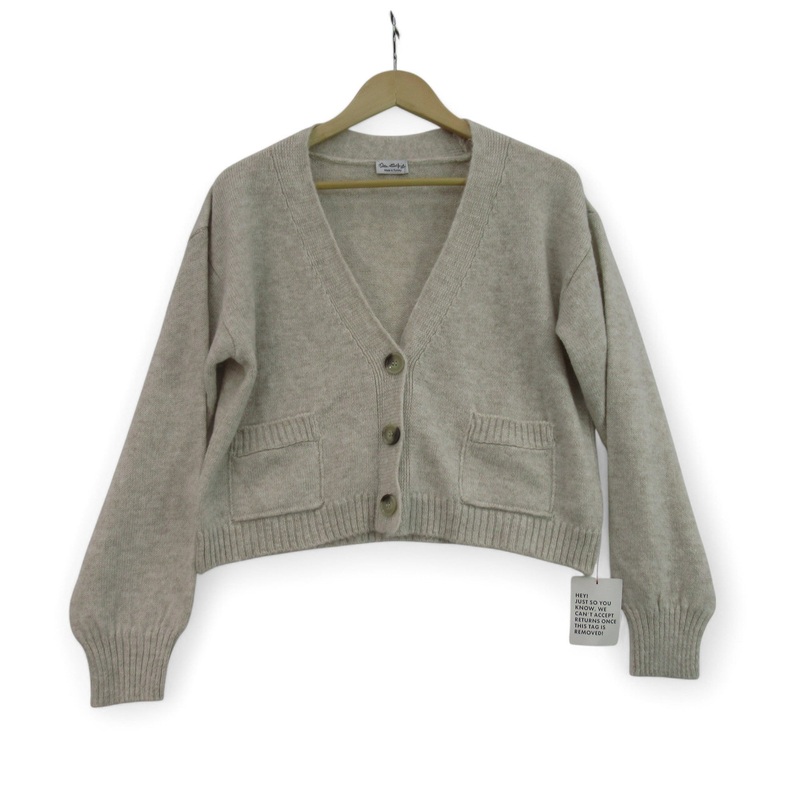 Miss Selfridge Cardigan UK 12-14 Oatmeal Womenswear | Preloved