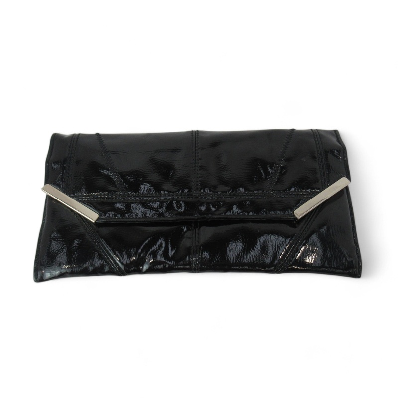 New Look Black Small Clutch Bag PVC Womenswear | Preloved