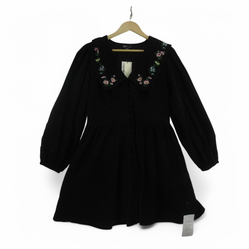 Nobodys Child Cord Dress UK 14 Black Womenswear | Preloved