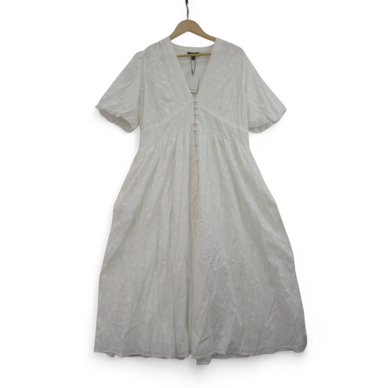 Nobodys Child Midi Dress UK 16 White Womenswear | Preloved
