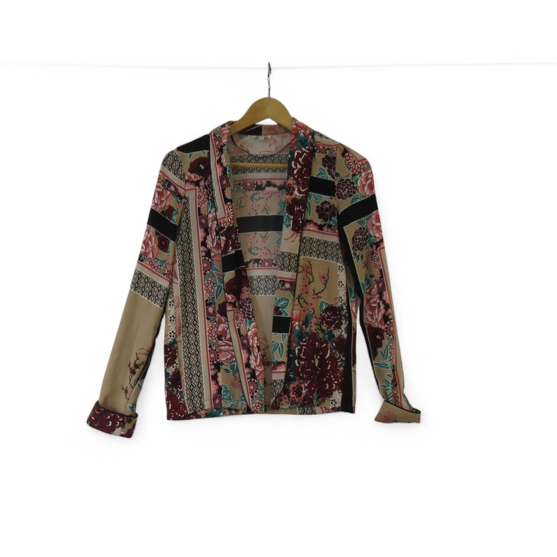 River Island Open Blouse UK 6 Multicoloured Womenswear | Preloved