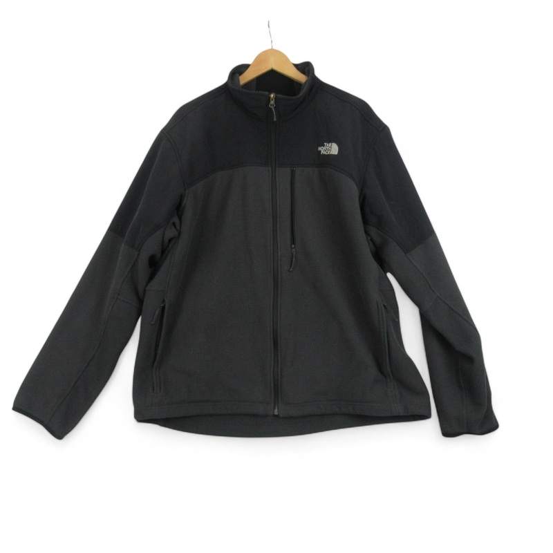 The North Face XXL Black Grey Fleece Menswear | Preloved