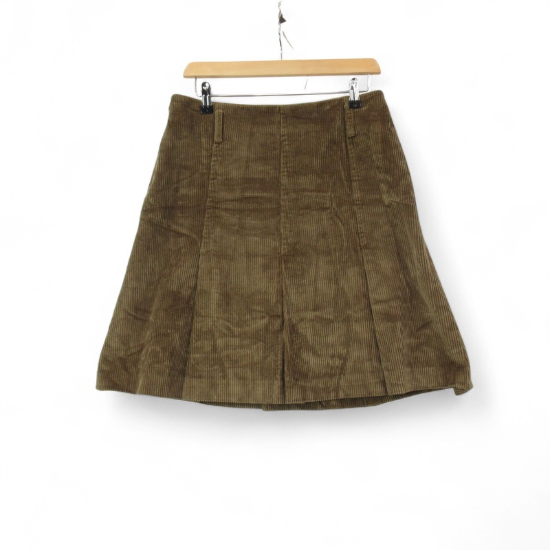 Barbour Corduroy Skirt UK 12 Brown Short Womenswear | Pre-loved