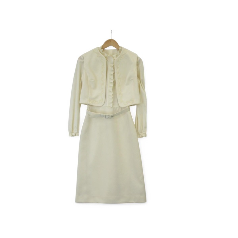 Berkertex Vintage Mother Of Bride Outfit Ivory Small | Pre-loved