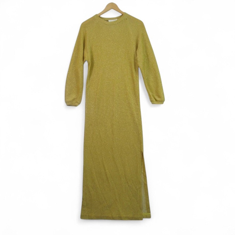 Bill Blass Vintage Long Dress Medium Gold Yellow Womenswear | Pre- loved