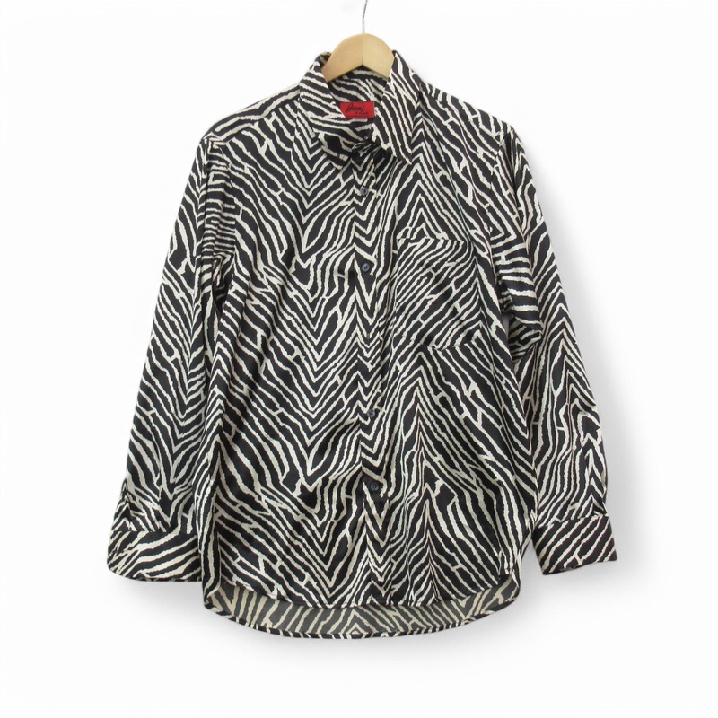 Brioni Satin Shirt Black Medium Vintage Menswear | Pre-loved
