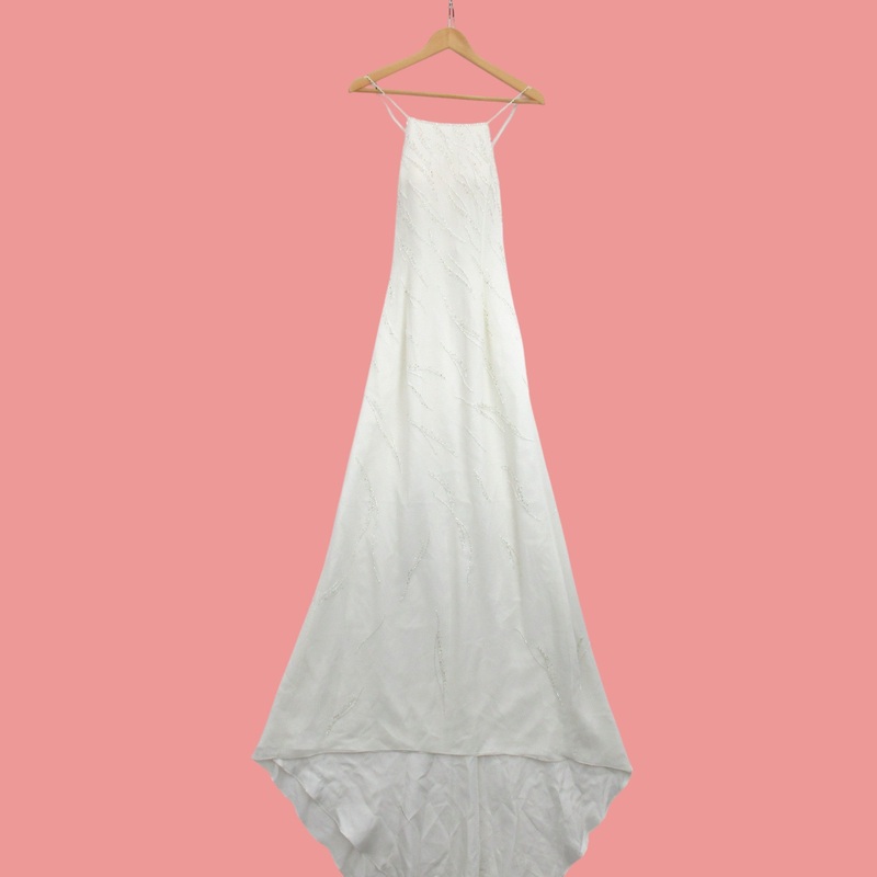 Cabotine Wedding Dress Ivory Small Strappy Womenswear | Pre-loved