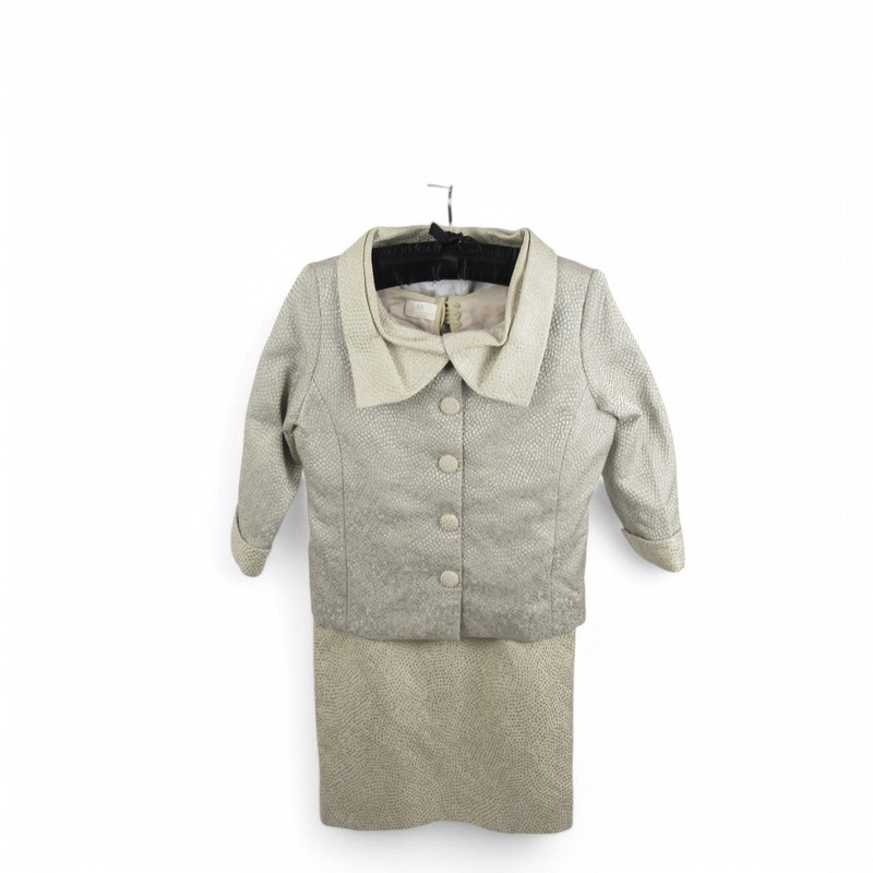 Carina Baverstock Couture Mother Of Bride Suit Cream 16-18 Womenswear | Pre-loved