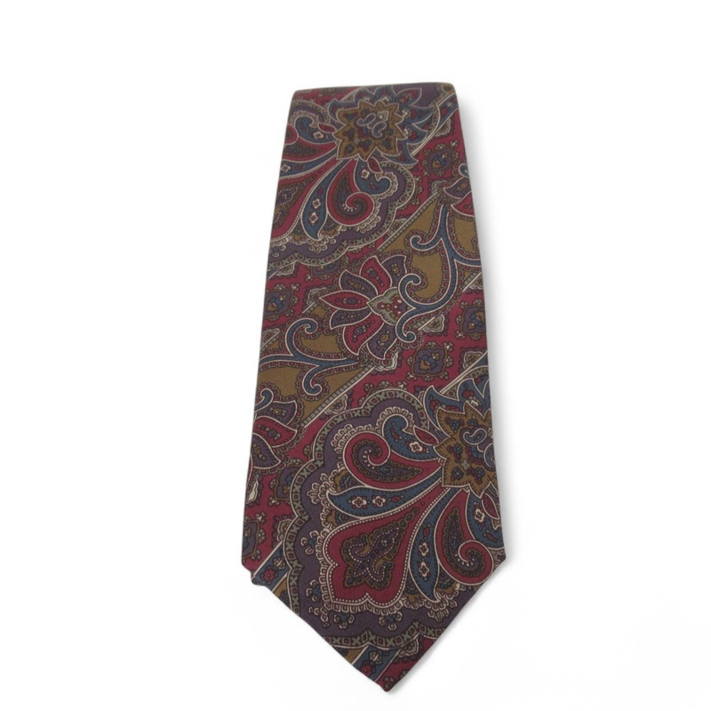Cochranes Of Chester Vintage Tie Paisley Menswear | Pre-loved