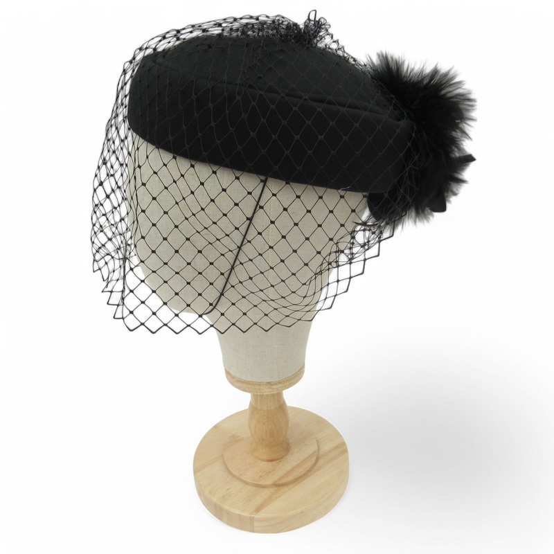 Connor Mother Of Bride Vintage Hat Black Womenswear | Pre-loved