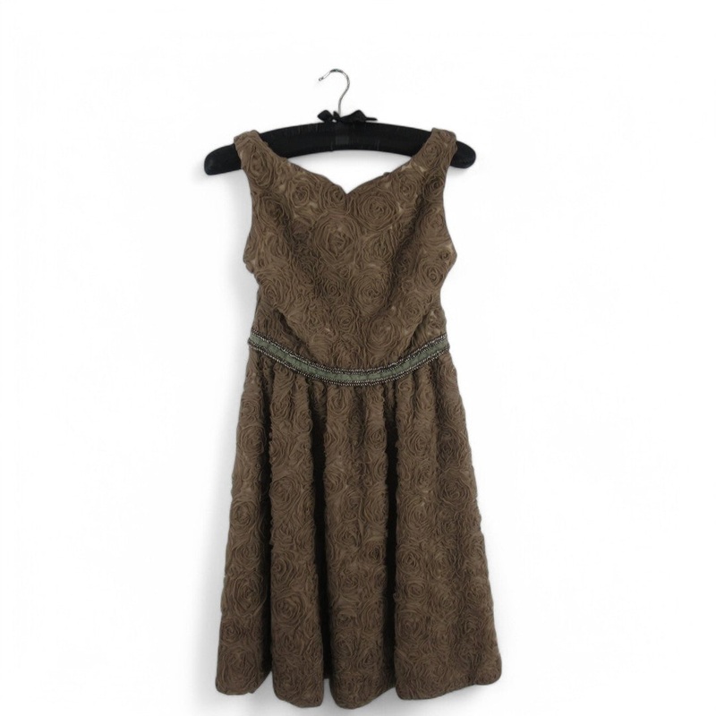 David Fielden Bridesmaid Dress Brown UK 14 Womenswear | Pre-loved