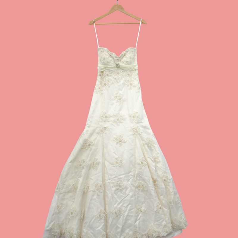 Fair Lady Diamante Wedding Dress Ivory Small Womenswear | Pre-loved