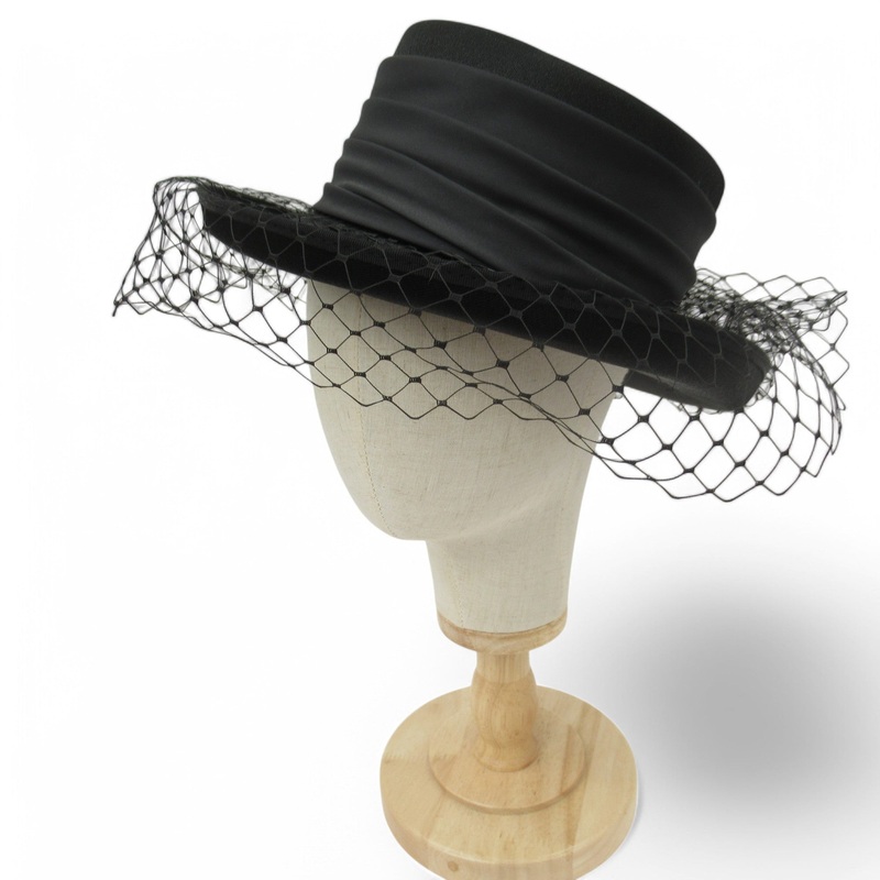 First Avenue Mother Of Bride Vintage Hat Black Womenswear | Pre-loved