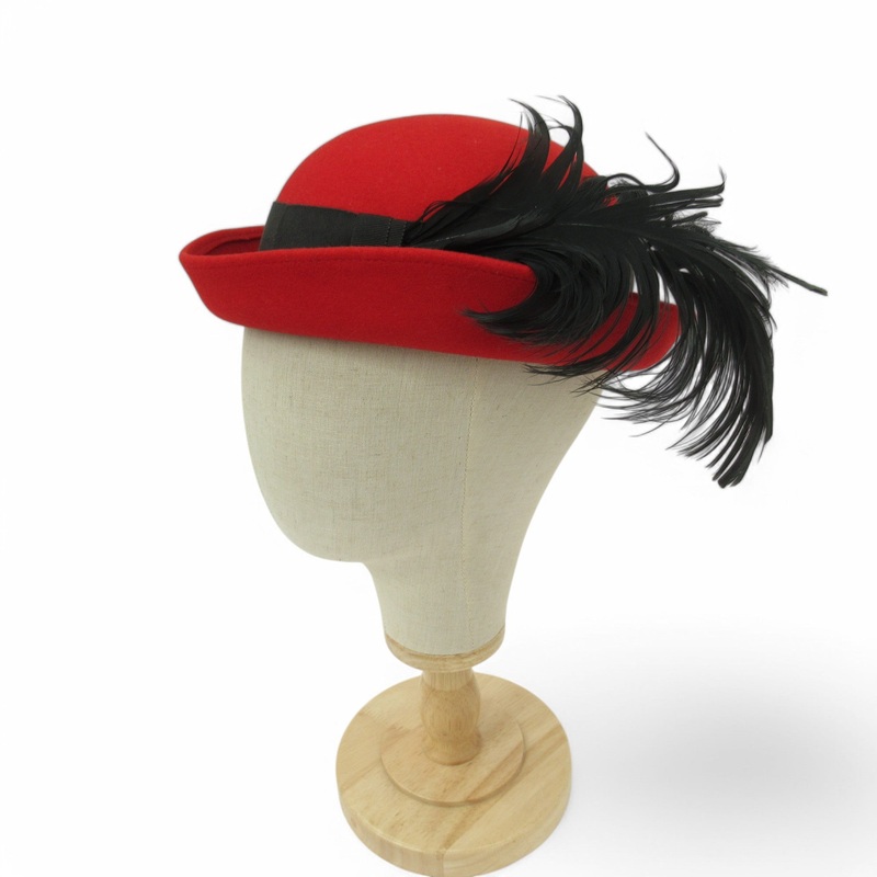 Graham Smith Kangol Mother Of Bride Vintage Hat Red Womenswear | Pre-loved