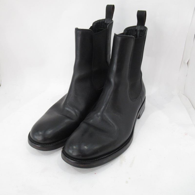 Hugo Boss Chelsea Boots Black Leather UK 10.5 Menswear | Pre-loved