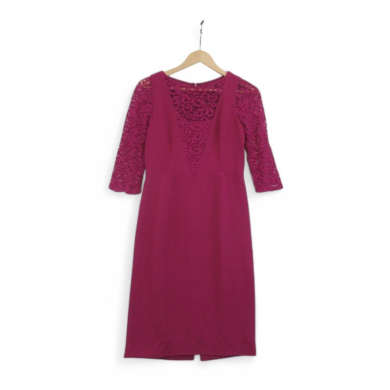 Jaeger Vintage Mother Of Bride Dress Pink UK 8 Womenswear | Pre-loved