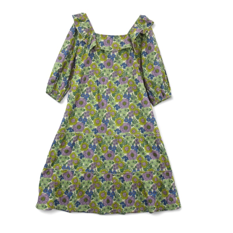 Joanie Clothing Floral Dress Green UK 22 Womenswear | Pre-loved