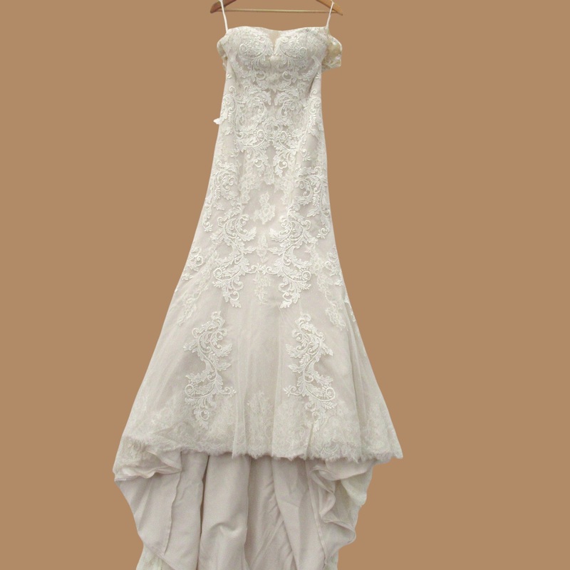 Justin Alexander Wedding Dress UK 8-10 Nude Ivory Womenswear | Pre-loved