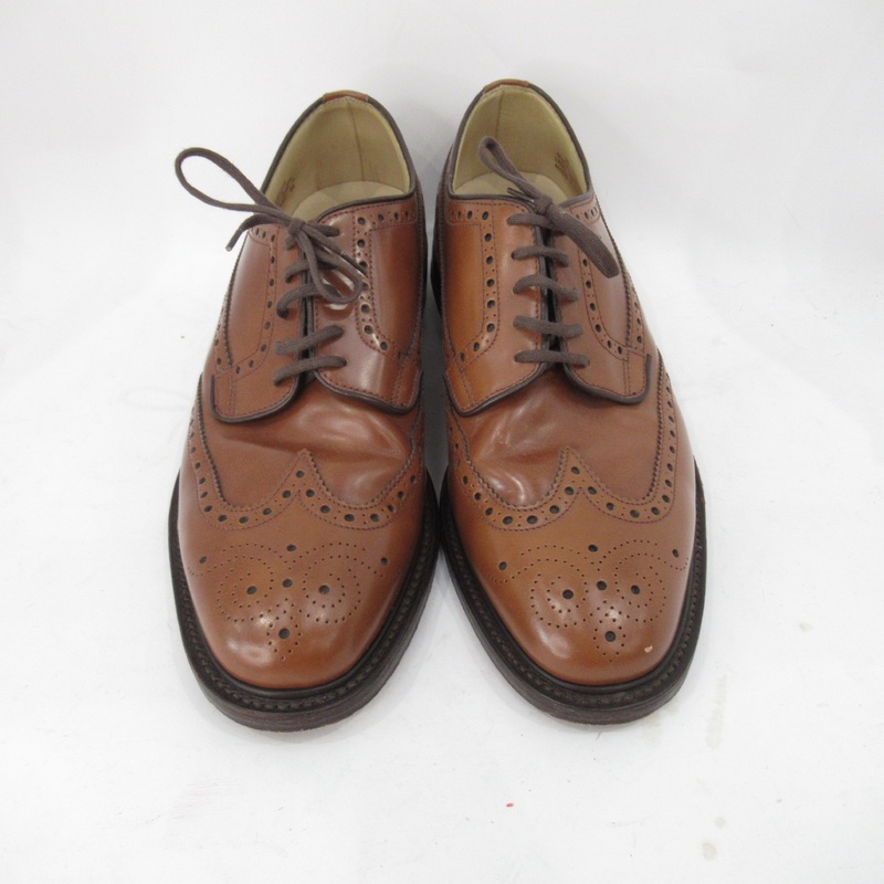 Loake Brogue Leather Shoes UK 9 Brown Menswear | Pre-loved