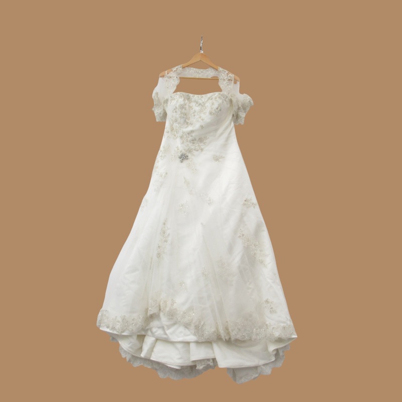 Mark Lesley Wedding Dress Ivory UK 16 Womenswear | Pre-loved