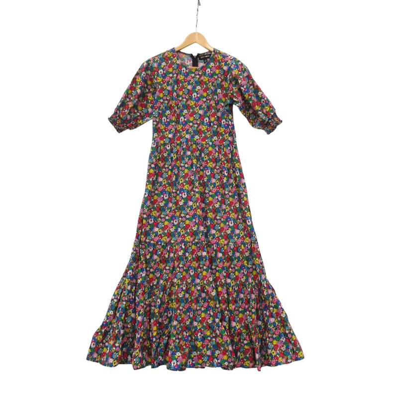 QED London Maxi Dress UK 10 Floral Womenswear | Pre-loved