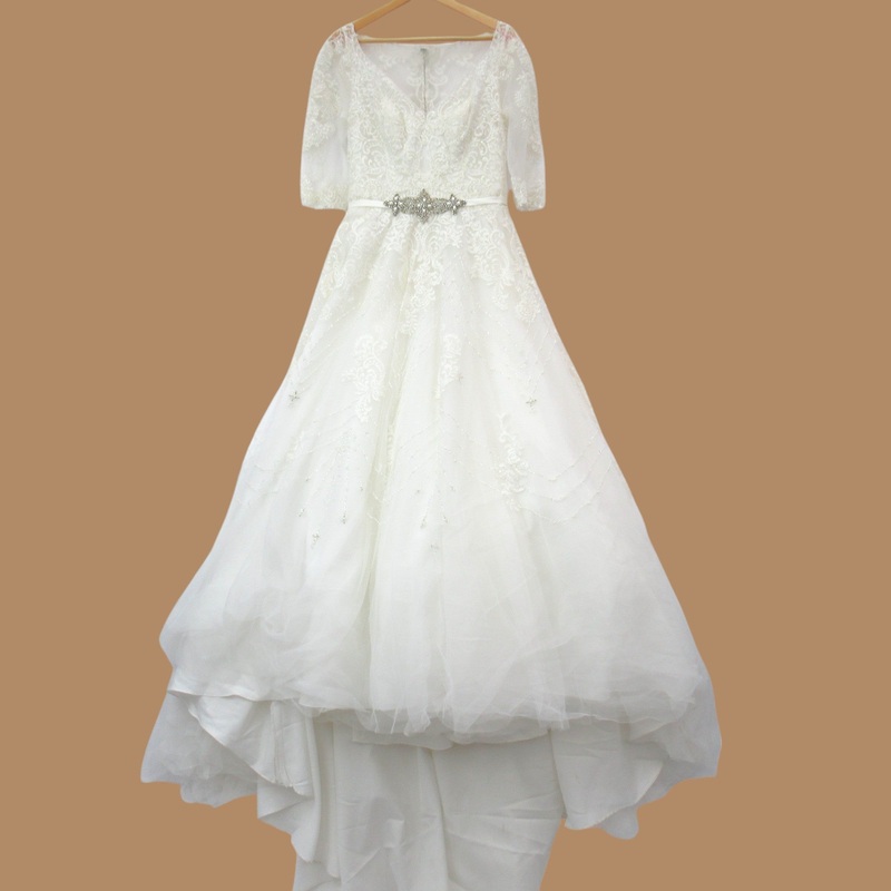 Ronald Joyce Wedding Dress UK 14 Ivory Womenswear | Pre-loved