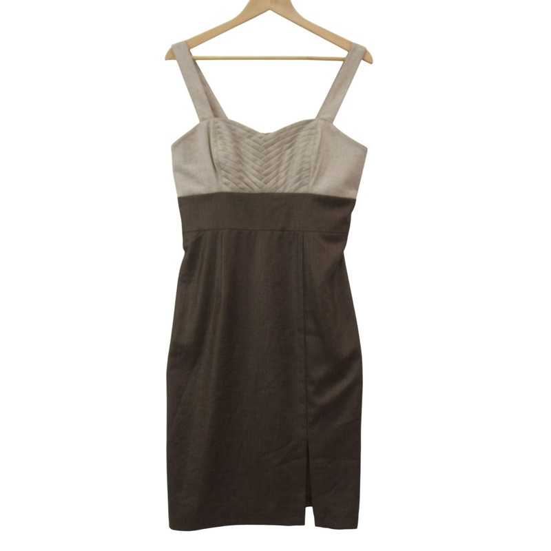 Tina Taylor Vintage Dress UK 14 Brown Womenswear | Pre-loved