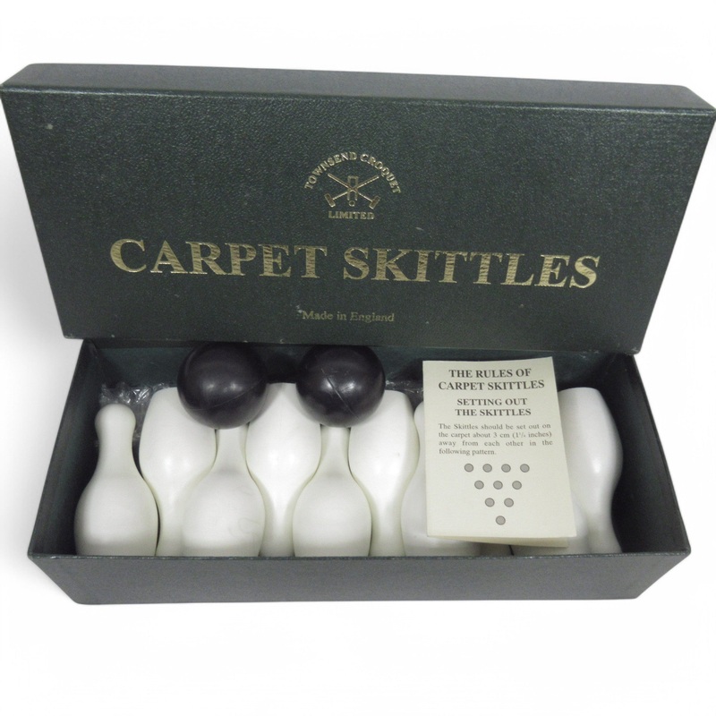 Townsend Croquet Ltd Carpet Skittles Indoor Game Boxed 1997 | Pre-Loved