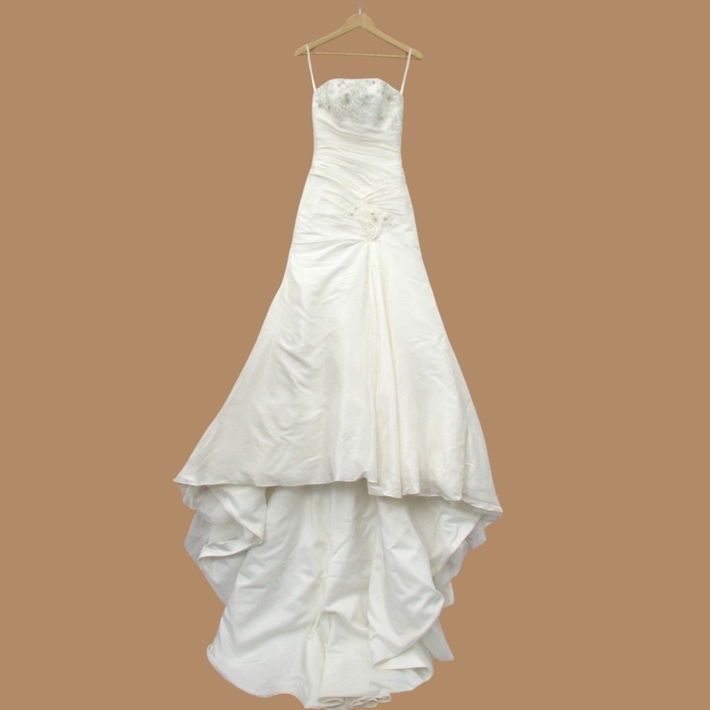 Wedding Dress Ivory Satin Small Womenswear | Pre-loved