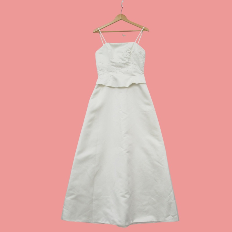 Wedding Dress Ivory Small Flower Pearl Womenswear | Pre-loved