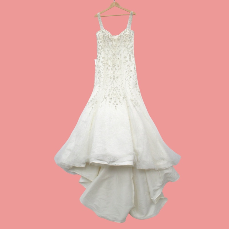 Wedding Dress Ivory UK 14 Diamante Womenswear | Pre-loved