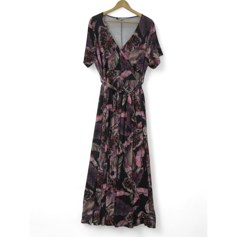 Yours Belted Dress UK 22-24 Multicoloured Womenswear | Pre-loved