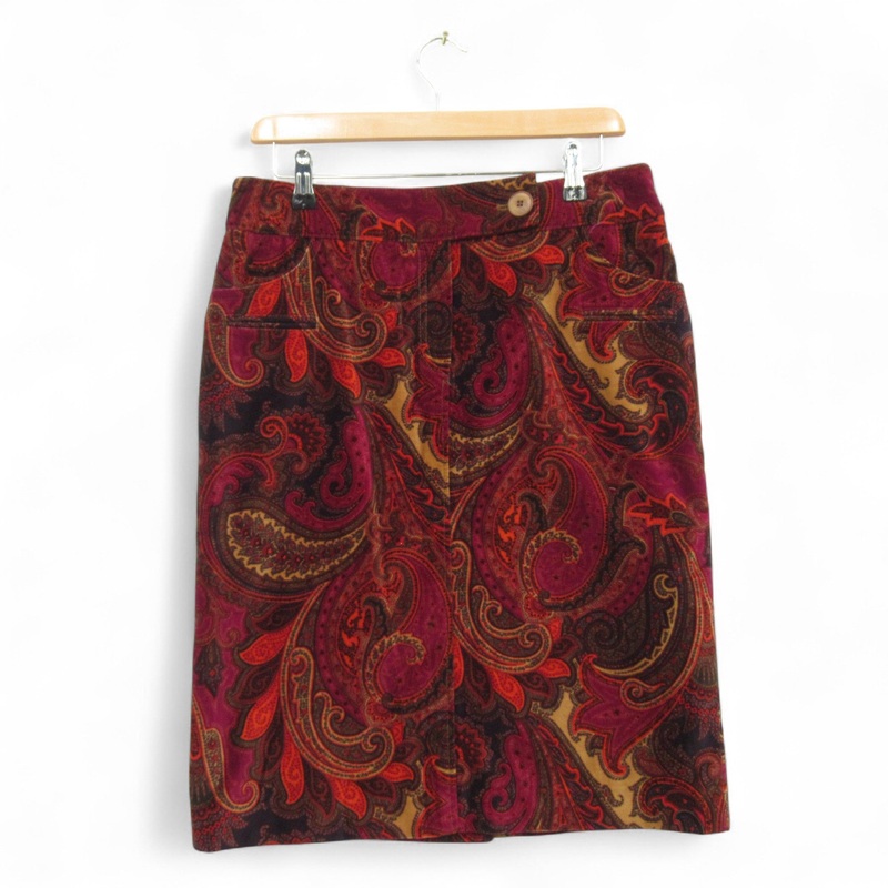 Bogner Vintage Paisley Skirt W30 Multicoloured Womenswear | Pre-loved